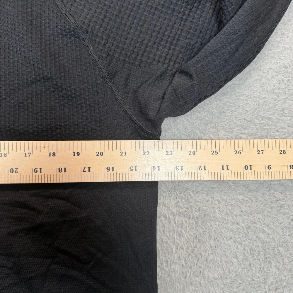 Lululemon Engineered Warmth Crewneck Black Merino Wool Blend Mens Large Sweater